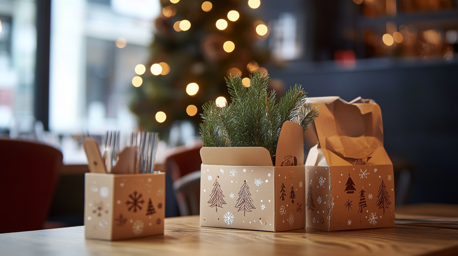 Weihnachtliche Gastronomie: bedruckte Take-Away Verpackungen als Umsatzboost