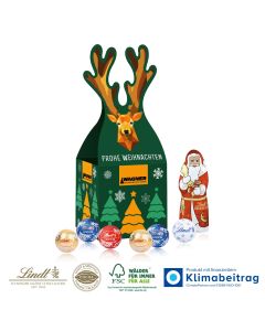 Lindt Santa und Lindt Minis „Rentier“ mit süßer Füllung