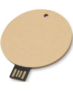 USB-Stick 2.0 rund aus recyceltem Papier