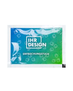 Erfrischungstuch 8x6cm 4-farbig beidseitig bedrucken