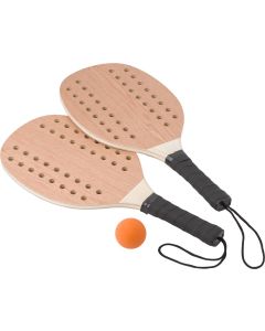 Tennisset aus Rosenholz Sergio