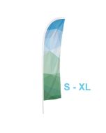 Nachdruck als Ersatzfahne für Beachflag S, M, L oder XL halbrund mit Spitze