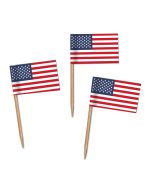 Käsepicker, Partypicker, USA, Spieße, Party, Partydeko, Dekoration, Dekorationen, Kanapee, Canapé, Fahne, Flagge, Kostprobenpicker, Miniflagge, Miniflaggen, Minifahne, Minifahnen, Holzpicker, Picker